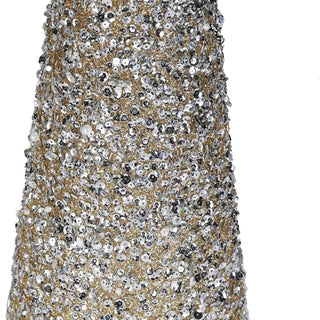 Set of 2 Glitter Cone Trees