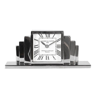 Art Deco Nickel Clock