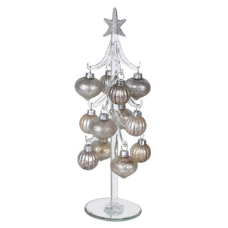 Frost Glass Bauble Tree