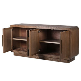 Slatted 4 Door Sideboard