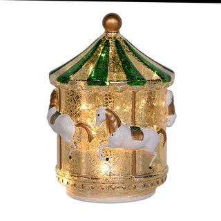 Lit Xmas Rotating Carousel