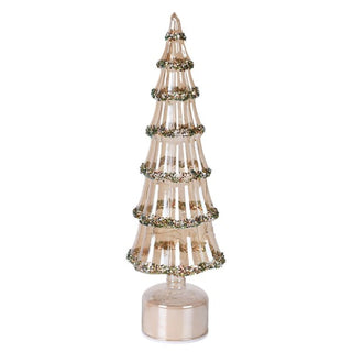 Large Amber Rotating Lit Tree