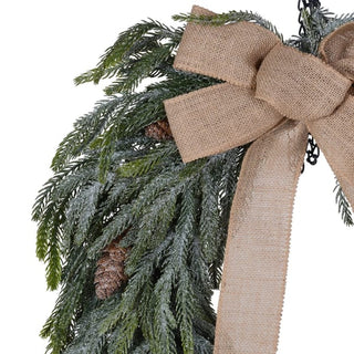 61cm Soft Pine Wreath Bow