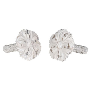 Cream Distressed Curtain TieBacks