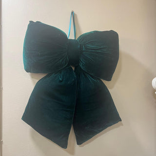 Green Luxurious Velvet Bow Small