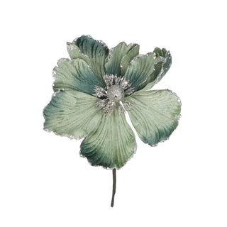 Pale Green Velvet Magnolia Pick