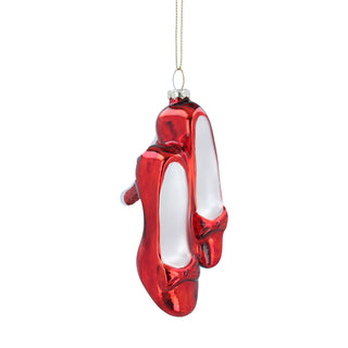 Glass Hanging Dec 11cm - Red Ruby Stilettos