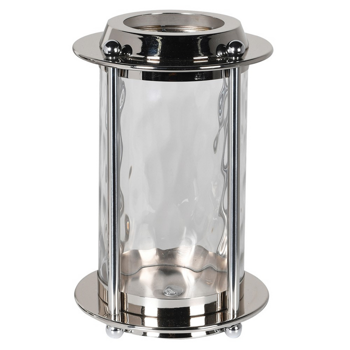 Large Dimpled Glass Lantern
