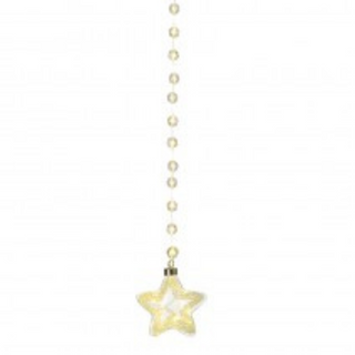 Large Light-Up Glass Garland With Star