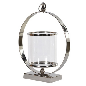 Large Metal Ring Hurricane Lamp nationwide delivery www.lilybloom.ie
