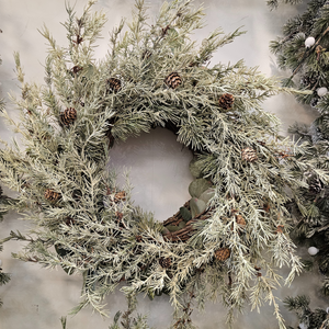 Large Pine Wreath with pinecones nationwide delivery www.lilybloom.ie