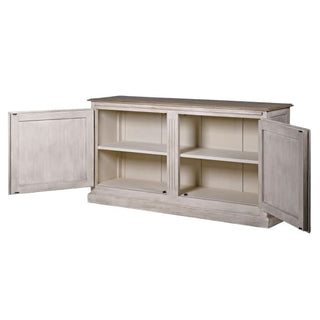 Two-door Scandinavian-inspired sideboard with woven rattan panels – Larsson Range from Lily Bloom Interiors