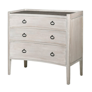 Larsson Chest of Drawers – Nordic-style whitewashed dresser with three drawers, available at Lily Bloom, Gorey, Ireland