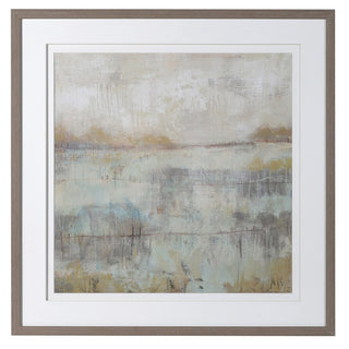 Framed artwork in soft evening tones – Last Light by Lily Bloom Interiors