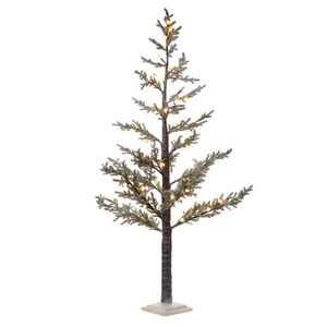 Light Up Fir Tree With White Base nationwide display www.lilybloom.ie