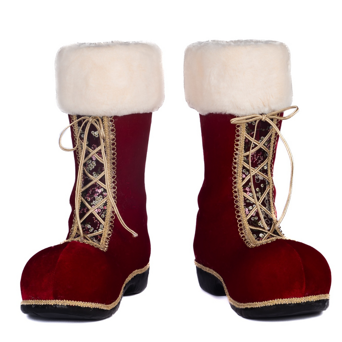 Lily Bloom s Christmas Exclusive Preorder Furry Set of burgundy Sant Lily Bloom Interiors