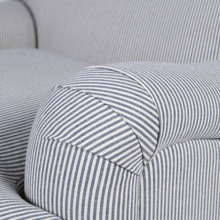 Long Island Blue Stripe Slipper Chair nationwide delivery www.lilybloom.ie