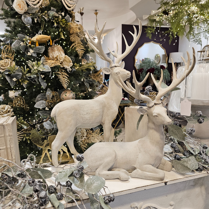Christmas Offer - Set of two Resin Christmas Deer