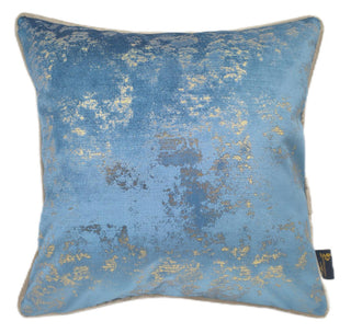 Spoiltrotten Blue and Gold Cushion Double Sided Small