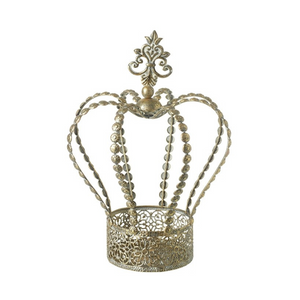 Metal Cut Out Gold Crown Christmas Decor nationwide delivery www.lilybloom.ie