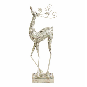 Metal Standing Reindeer Small Christmas Decor nationwide delivery www.lilybloom.ie