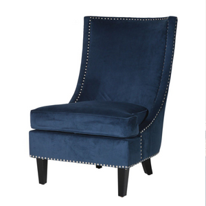 Navy studded chair www.lilybloom.ie