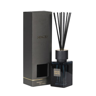 Onyx SENSES Reed Diffuser – Buy online at www.lilybloom.ie or explore the full fragrance range at Lily Bloom’s in-store Diffuser Bar in Gorey, Ireland.