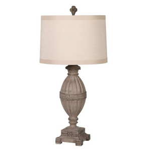 Ornate Table Lamp with Linen Shade nationwide delivery www.lilybloom.ie