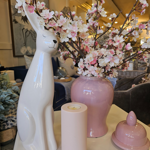 Small Pink Ginger Jar and Cherry Blossom Display