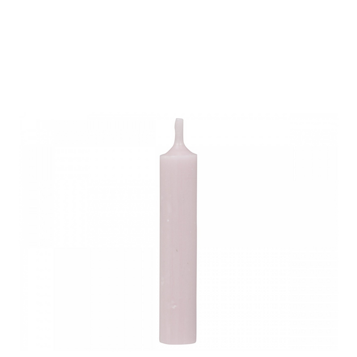 Powder Pink Short Dinner Candle - Bundle of 6