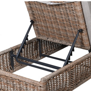 Rattan Lounger with Cushion nationwide delivery www.lilybloom.ie