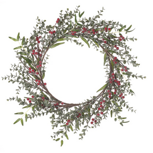 Red Berry Wreath Christmas Decor nationwide delivery www.lilybloom.ie