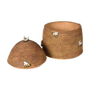 Rope Effect Beehive Decorative Jar nationwide delivery www.lilybloom.ie