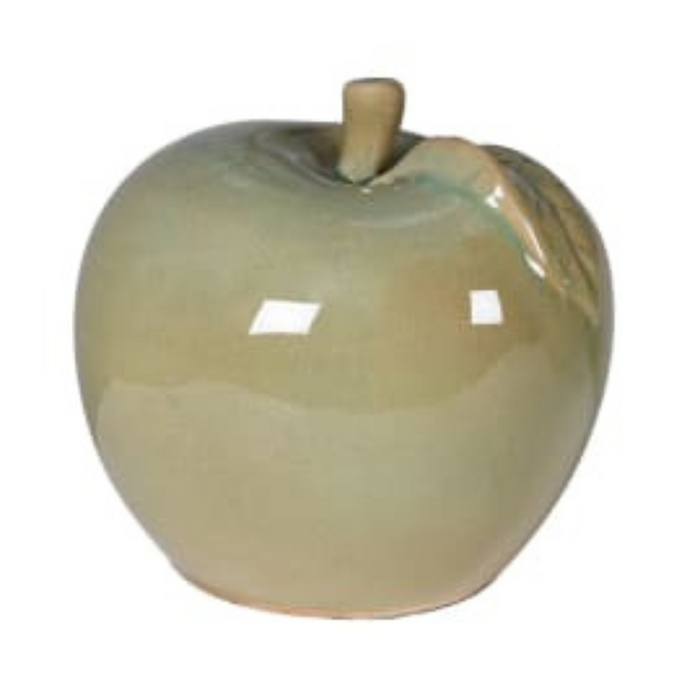 Sage Ceramic Apple Ornament