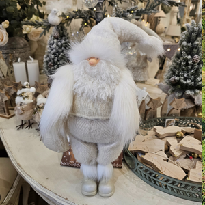 Santa with White Fur Jacket nationwide delivery www.lilybloom.ie