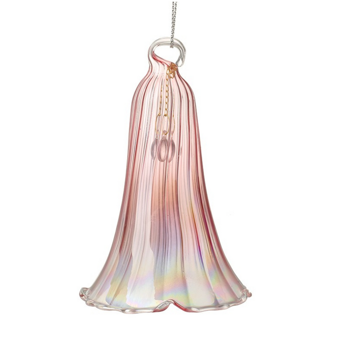 Set of 2 Light Pink Iridescent Bell Hanger