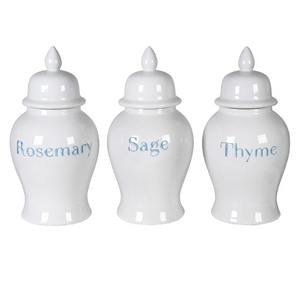 _Set of 3 Apothecary Herb Jars nationwide delivery www.lilybloom.ie