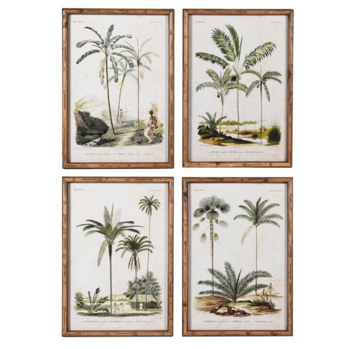 Set of 4 Palm Tree Pictures