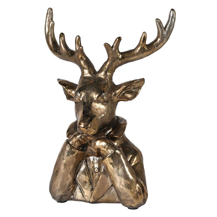 Small Gold Pensive Deer