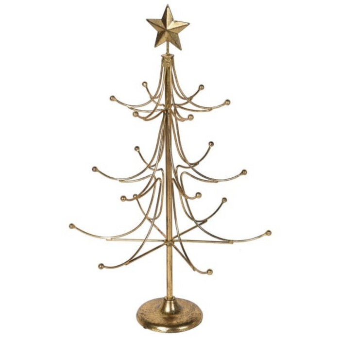 Small Gold Wire Christmas Tree