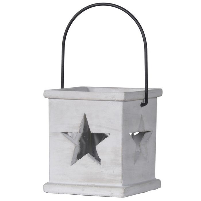 Small Grey Stars Lantern