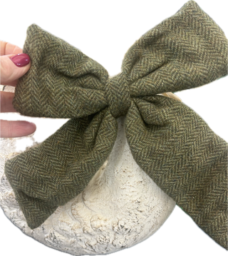 Herringbone Clip Bow