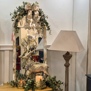 Annagh Swag styled on over Lily Bloom's Clontarf Mirror – shop online at www.lilybloom.ie