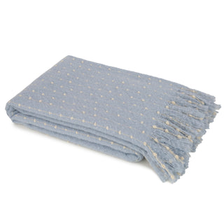 Maisie Blue Mohair Throw