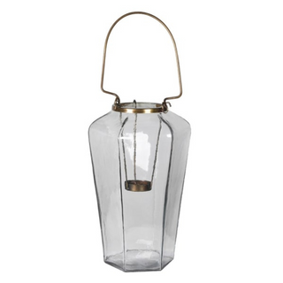 Tall Glass Lantern Candle Holder nationwide delivery www.lilybloom.ie