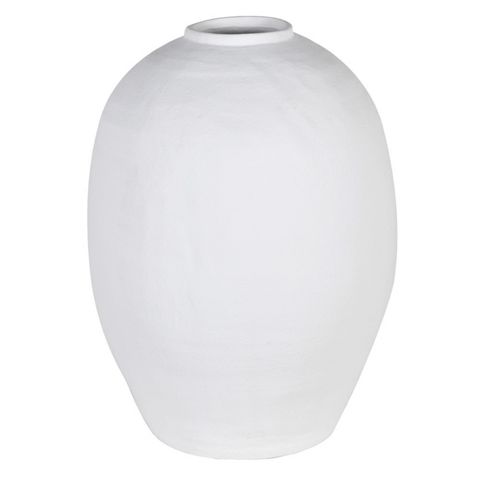 Tall White Ceramic Vase