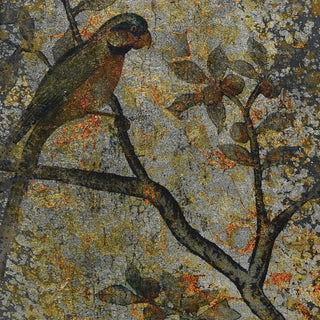 The Songbird Pair – set of 2 oval glass wall art panels with bird designs in antique brass frames. Available at Lily Bloom, Gorey, Ireland.