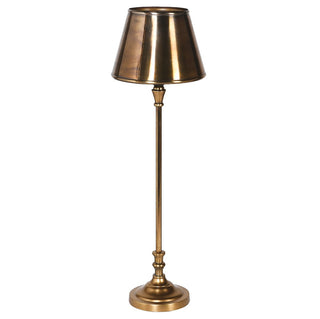 The Tonya Antique Brass Table Lamp blends slim vintage design with modern elegance. Perfect for bedside, hallway, or console styling, this beautifully crafted lamp adds warmth and sophistication to any room. Shop online or visit Lily Bloom, 12 Esmonde Street, Gorey.