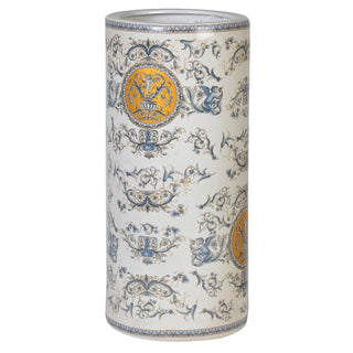 Renaissance Style Umbrella Stand – porcelain stand with cherub pattern, available at Lily Bloom, Gorey, Ireland