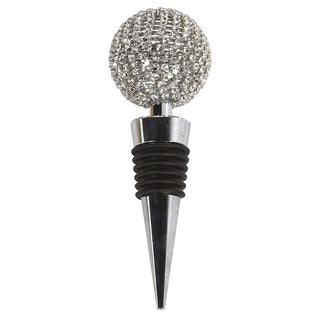 Diamanté Wine Stopper – Silver finish with crystal top, also available in gold, available at Lily Bloom, Gorey, Ireland